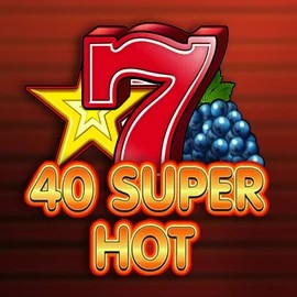 40 Super Hot slot logo by Amusnet Interactive at Hugo Casino