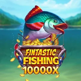 Fintastic Fishing slot logo by Foxium at Hugo Casino