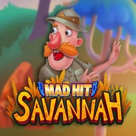 Mad Hit Savannah online game logo by RubyPlay on hugocasinos-es.com
