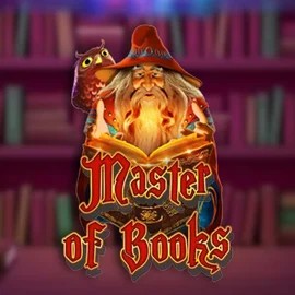 Master of Books slot logo by Swintt at Hugo Casino
